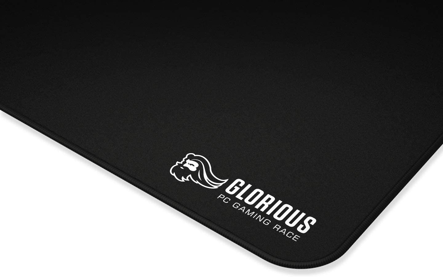 3XL Extended Gaming Mouse Mat/Pad - Large, Wide (3XL Extended) Black Cloth Mousepad, Stitched Edges | 24"X48" (G-3XL)